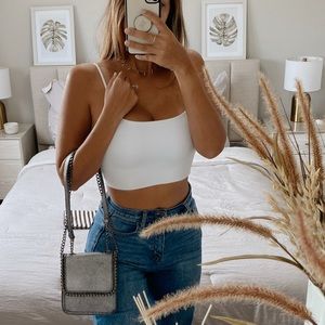 Henri Bendel Metallic Caviar Leather Cross Body